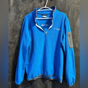 Columbia Titanium Titan Pass™ 1.0 Half-Zip Fleece - Men's Blue Size Large
